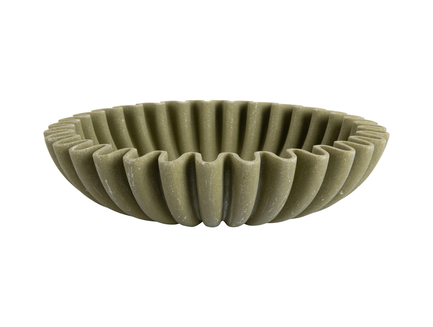 SCHALE Wave 30/30/7 cm - Grün, Kunststoff (30/7cm) - Present Time