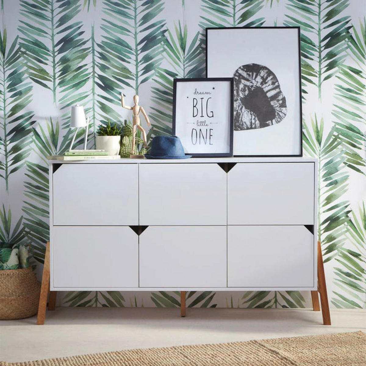 KOMMODE Weiß - Weiß, Holzwerkstoff (150/85/50cm) - Petits-meubles