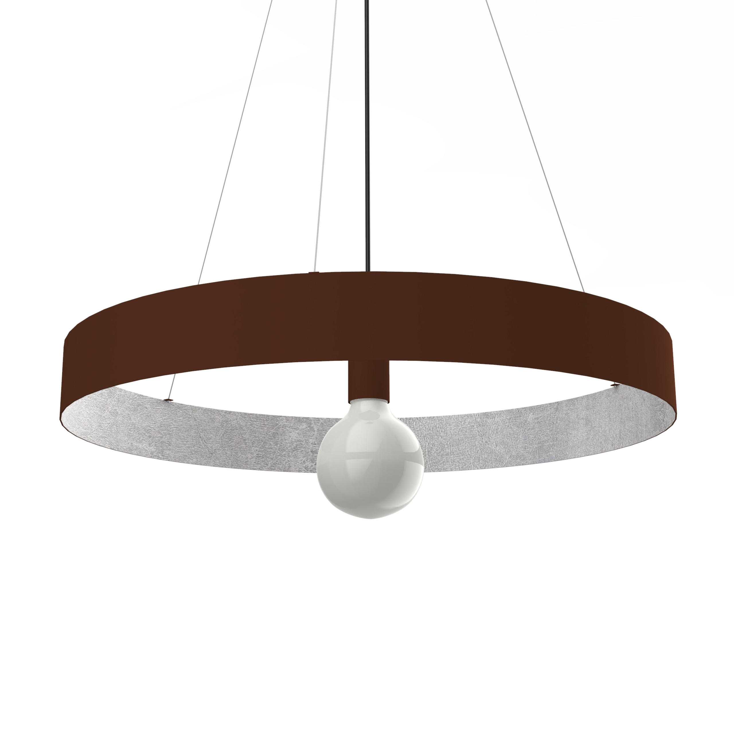 HÄNGELEUCHTE - Braun, Metall (60/60/6cm) - Lumicom