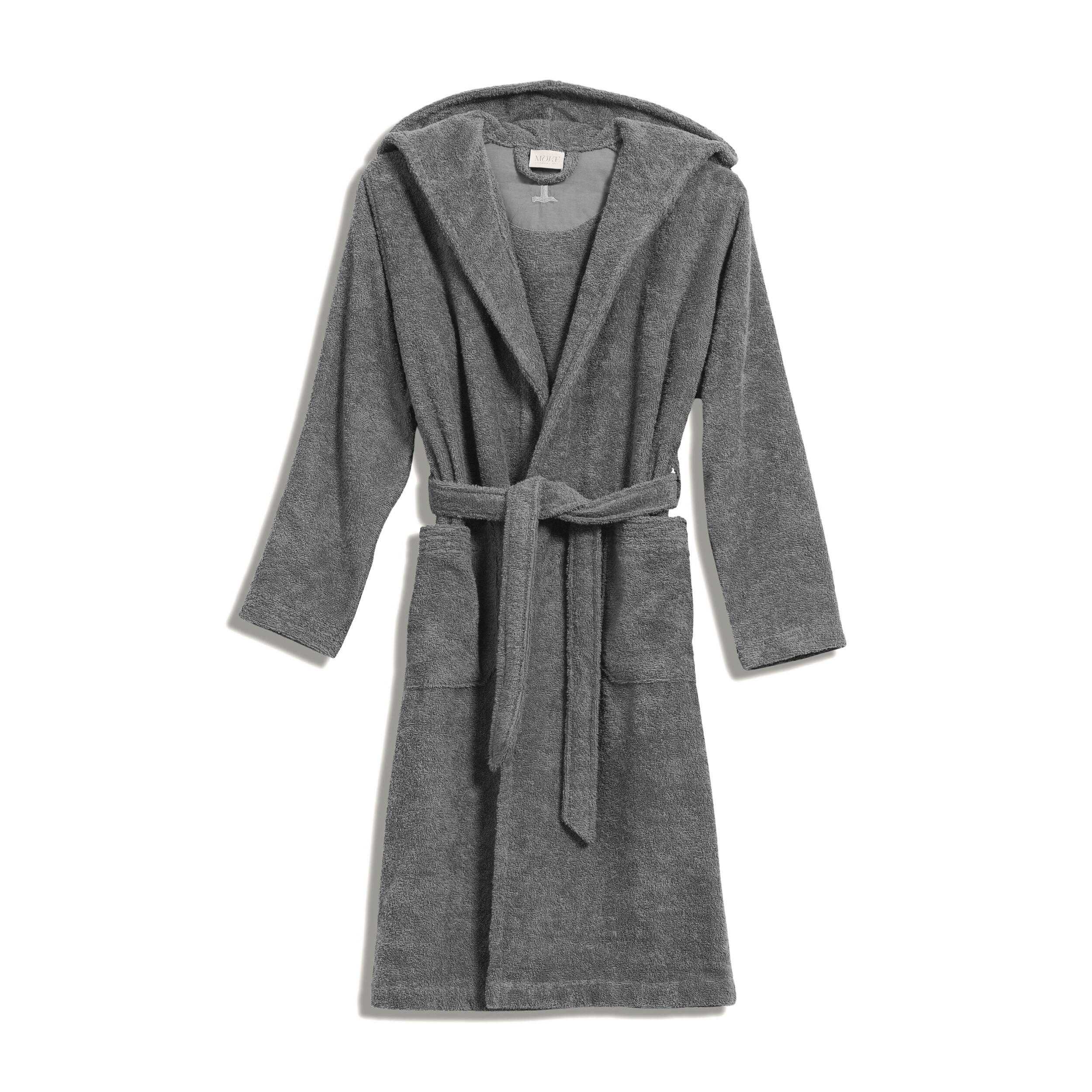 BADEMANTEL MIT KAPUZE SUPERWUSCHEL - Grau, Textil (164null) - MÖVE