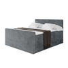 BOXSPRINGBETT mit Matratze H3|H4 und Lattenrost - TOLO-Z KING 200x200 Cord - Dunkelgrau - Dunkelgrau, Holzwerkstoff (200/200cm) - ALTDECOR