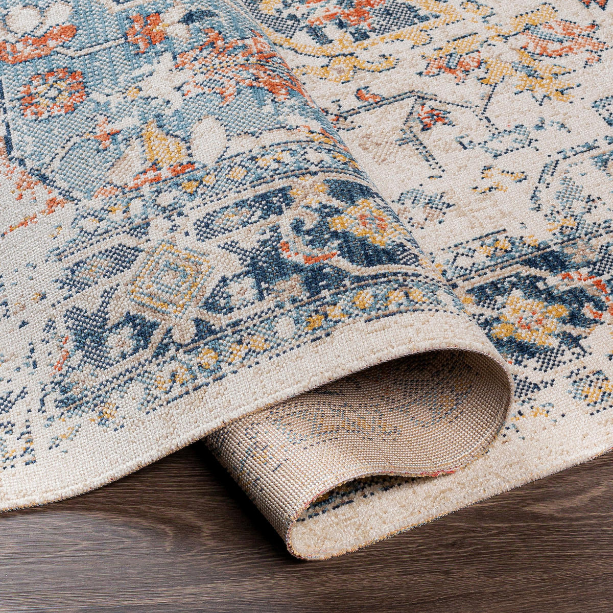 VINTAGE-TEPPICH 200/275 cm Dunkelblau - Dunkelblau, Kunststoff/Textil (200/275cm) - LIVABLISS