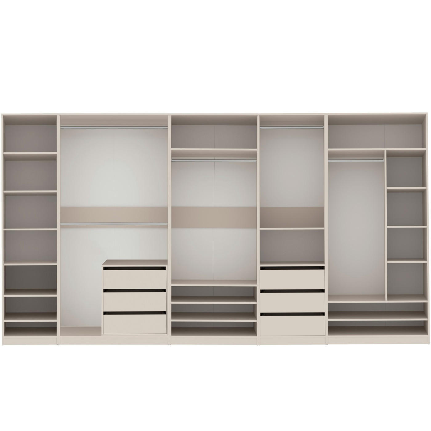 Marmex Möbel Garderobenschrank Kaschmir 380x206x51 cm