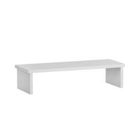MONITORSTÄNDER für Schreibtisch Fox Small 13x55x20 cm für 1 Bildschirm Weiß - Weiß, Holz (20/55/13cm) - PROREGAL