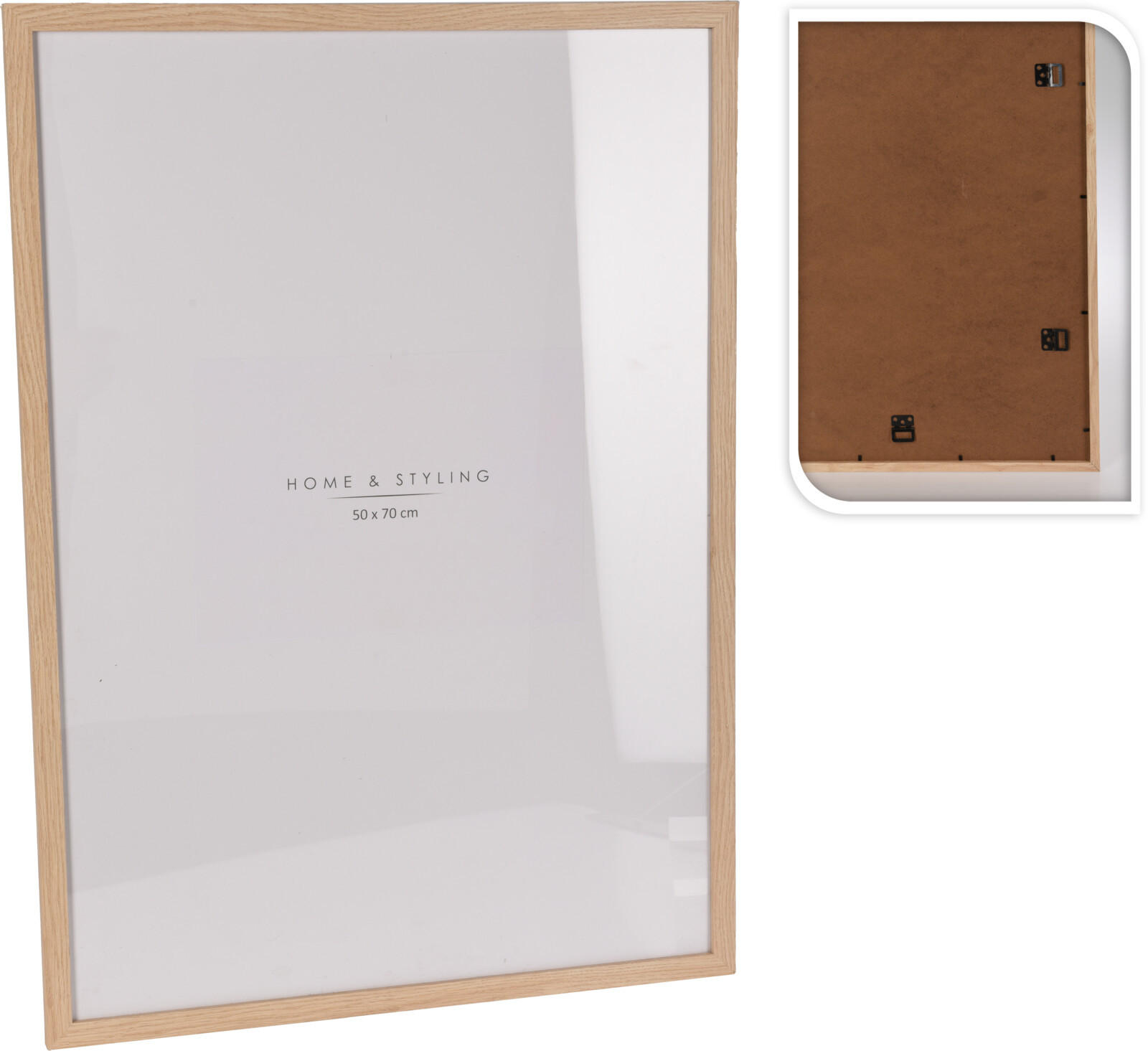 BILDERRAHMEN Mdf Braun 52.5/2/72.5 cm Holz - Hellbraun, Holzwerkstoff (2/72.5/52.5cm) - Mondex