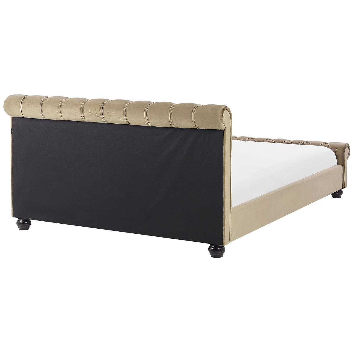 POLSTERBETT 180/200cm Beige Avallon - Beige, Textil (180/200cm) - Beliani