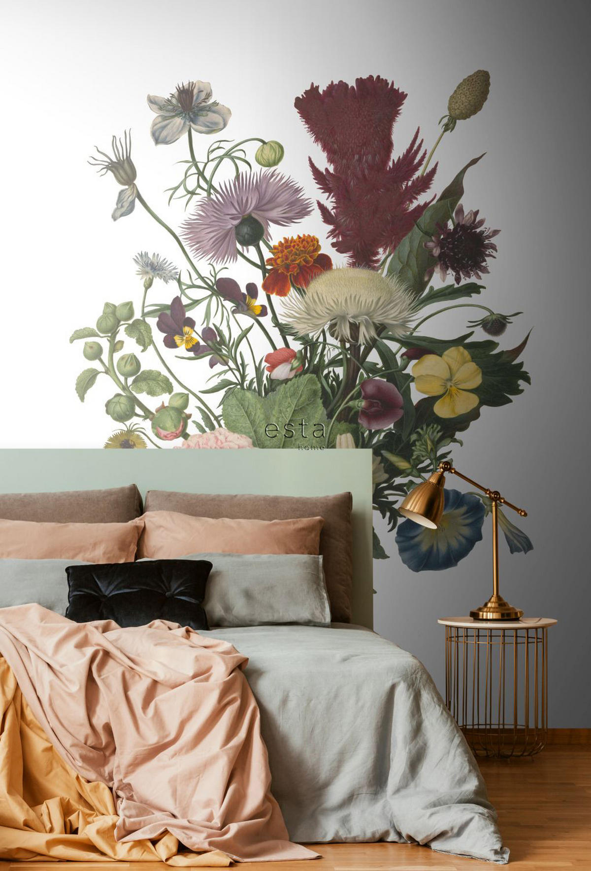 FOTOTAPETE Blumenstrauß 186 x 279 cm - Multicolor, Papier (186/279cm) - ESTAhome