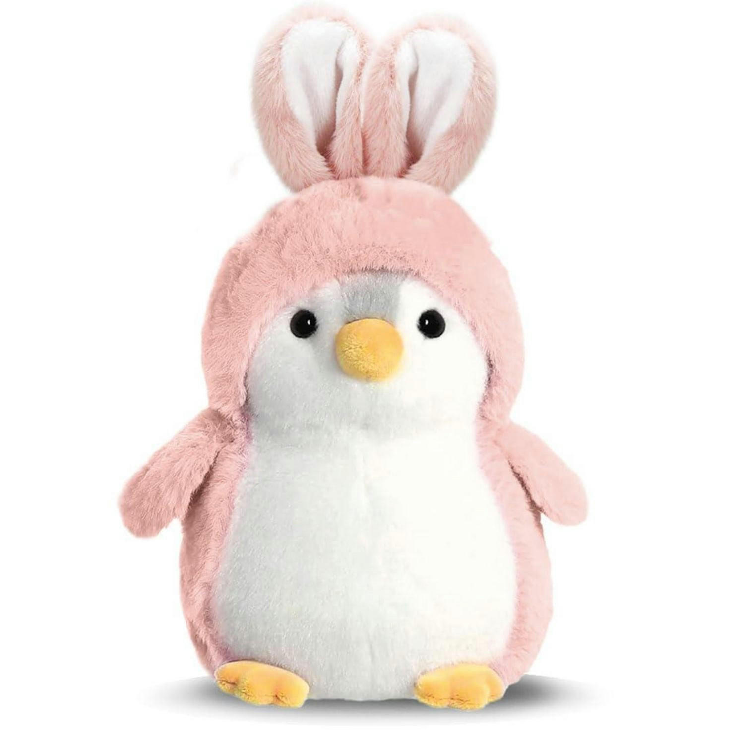 KUSCHELTIER Pinguin Rosa Hasenohren 20 cm - Rosa, Textil (15/20cm)