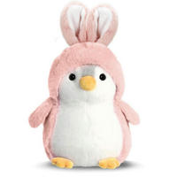 KUSCHELTIER Pinguin Rosa Hasenohren 20 cm - Rosa, Textil (15/20cm)