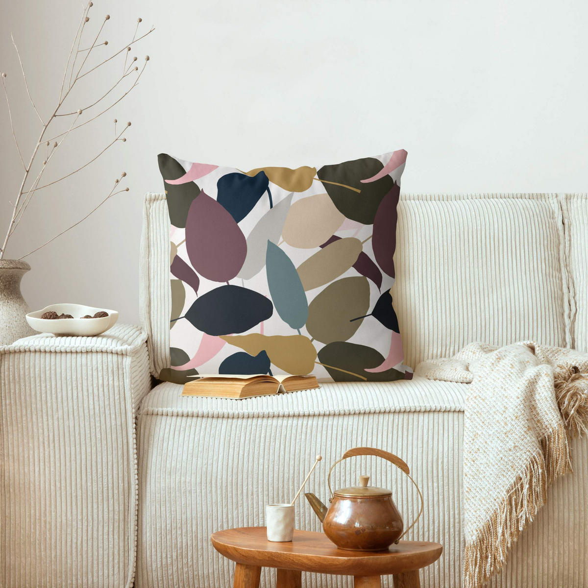 KISSENBEZUG Modern Tropical Muster 50/50 cm - Multicolor, Textil (50/50cm) - Bilderwelten