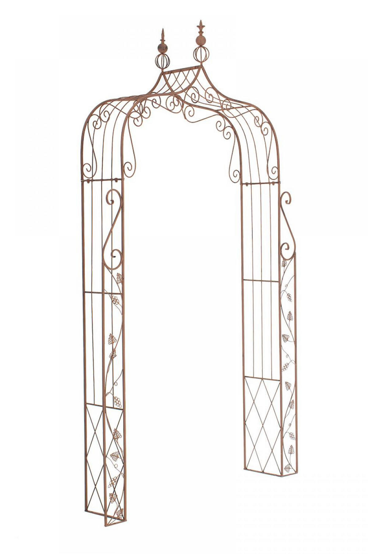 ROSENBOGEN Metall Antik Braun - Braun, Metall (143/248/30cm) - CLP