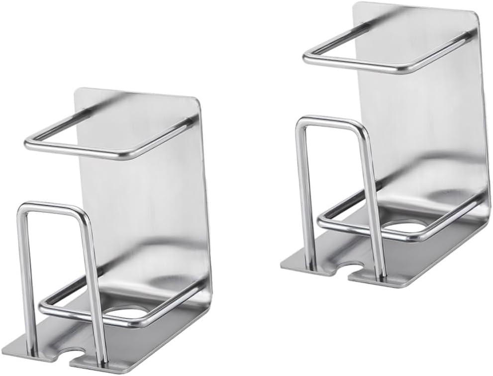 ZAHNBÜRSTENHALTER , Set mit 2 Mundspülbecherhaltern - Silberfarben, Metall (8.2/5.5/6.5cm) - BELZ