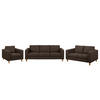 POLSTERGARNITUR - 3-2-1 - Braun, Textil (214/86/90cm) - home24