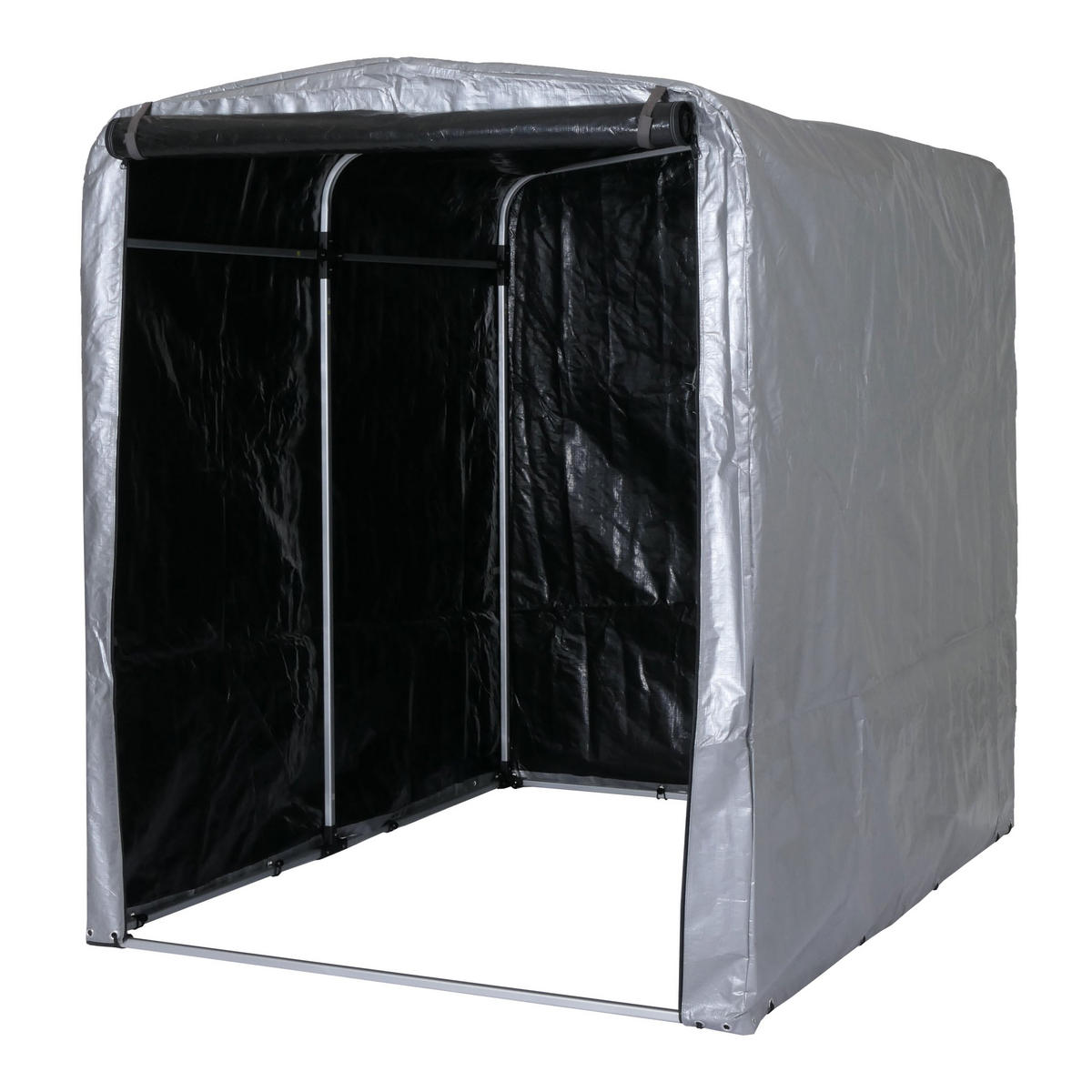 GERÄTEHAUS 201x157x201cm Silber - Silberfarben, Kunststoff (157/201/201cm) - PROREGAL