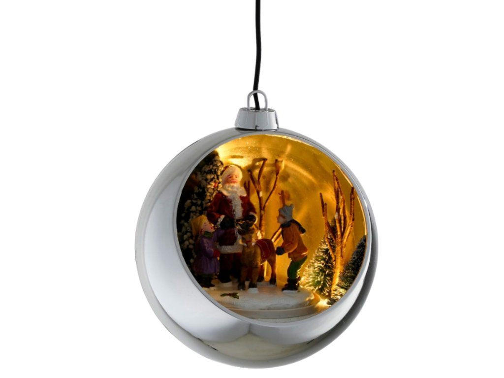 Laalu Weihnachtsdekoration Silber 27 cm