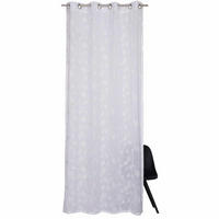 ÖSENVORHANG GINGKO halbtransparent - Weiß, Textil (140/0.5/250cm) - Esprit