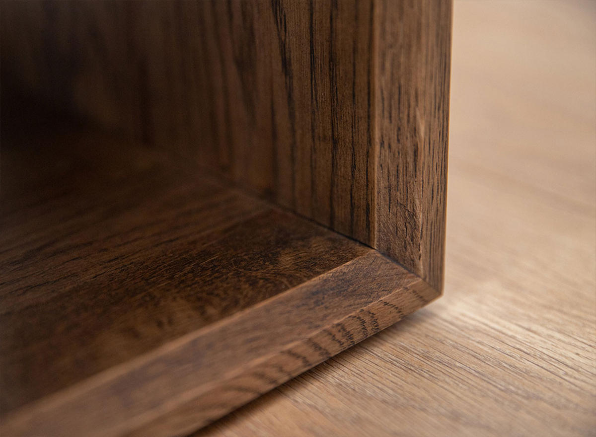 2ER-SET NACHTKONSOLE Adria Smoke Wildeiche 50 / 35 / 35cm - Eichefarben, Holz (50/35/35cm) - Feldmann-Wohnen