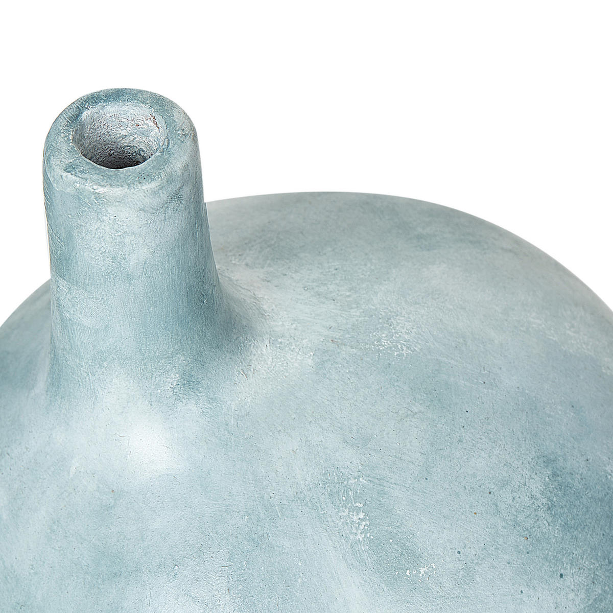 DEKOVASE Terrakotta blau Bentong - Blau, Stein (26cm) - Beliani