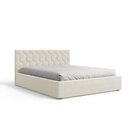 POLSTERBETT 02 160 x 200 cm – Casa – Bett mit Federmechanismus und Stauraum - Creme, Holz (160/200cm) - ROYAL24_MARKT