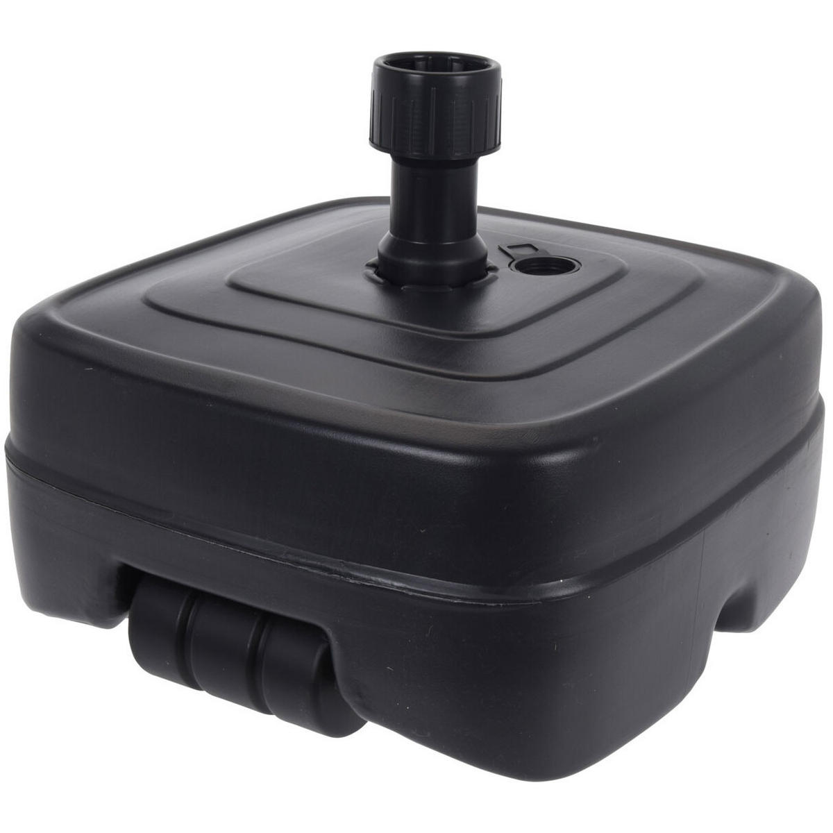 SCHIRMSTÄNDER Garten schwarz 45 L - Schwarz, Kunststoff (47.5/47.5cm)