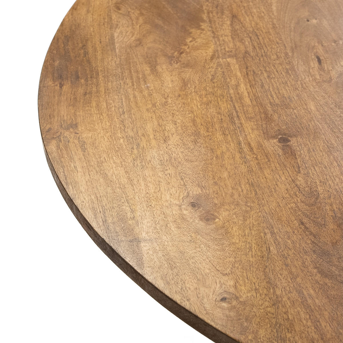 ESSTISCH rund aus Mangoholz 120cm, natürlich - Braun, Holz (120/120/76cm) - Giga Meubel