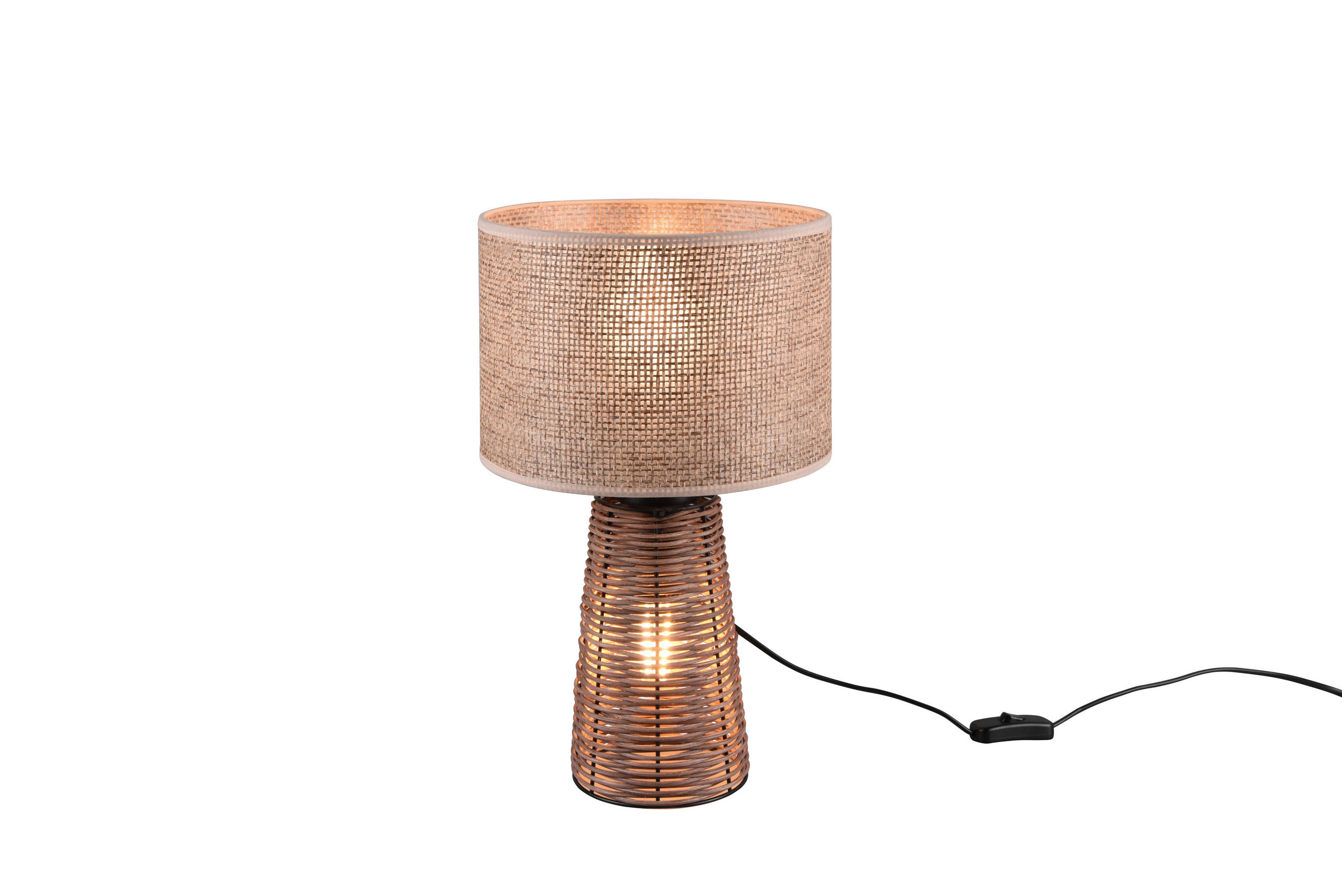 Trio Leuchten Tischlampe Braun 24x40.5x24 cm