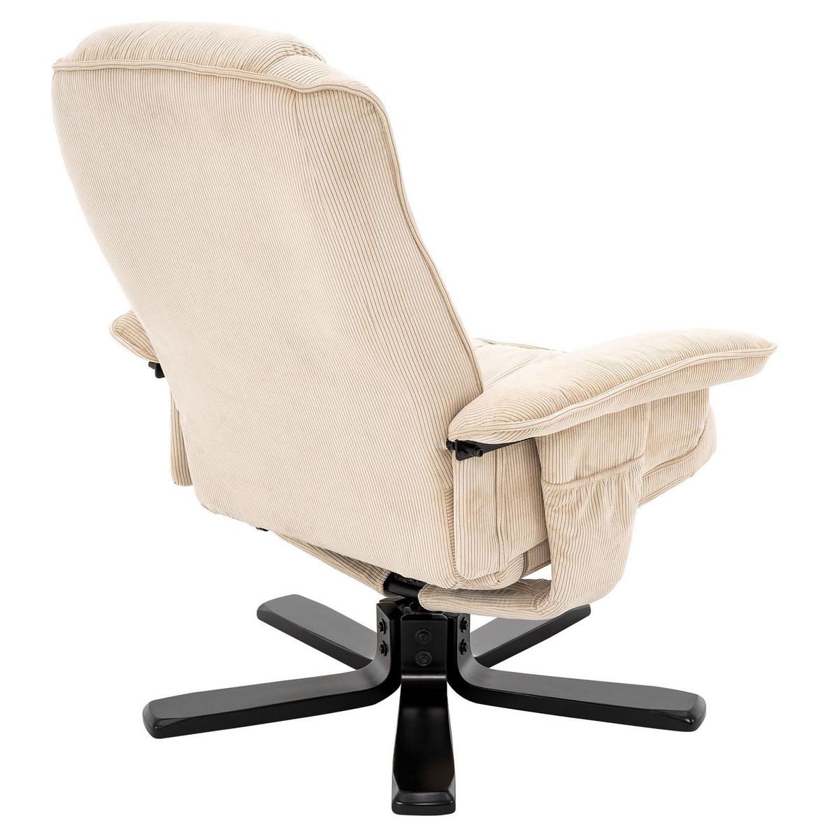 RELAXSESSEL CHARLY - Beige/Schwarz, Textil (76/87/61cm) - IDIMEX