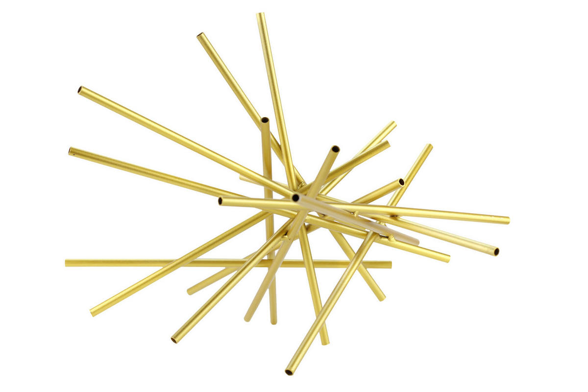 SKULPTUR Gold 45/33 cm - Goldfarben, Metall (1.73/33/28cm) - KUNSTLOFT