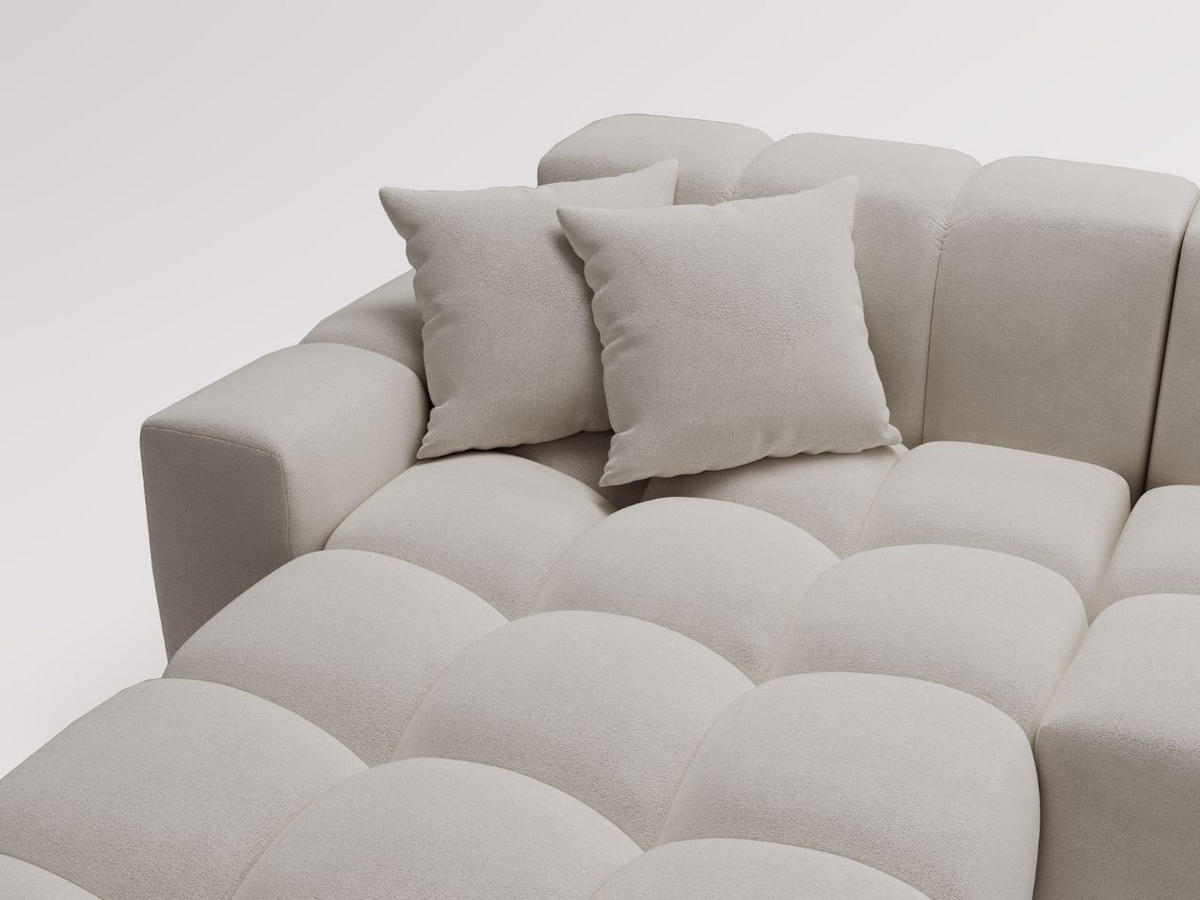 ECKSOFA Loopo Grau Links - Grau, Holz/Textil (265/180cm) - Graingold