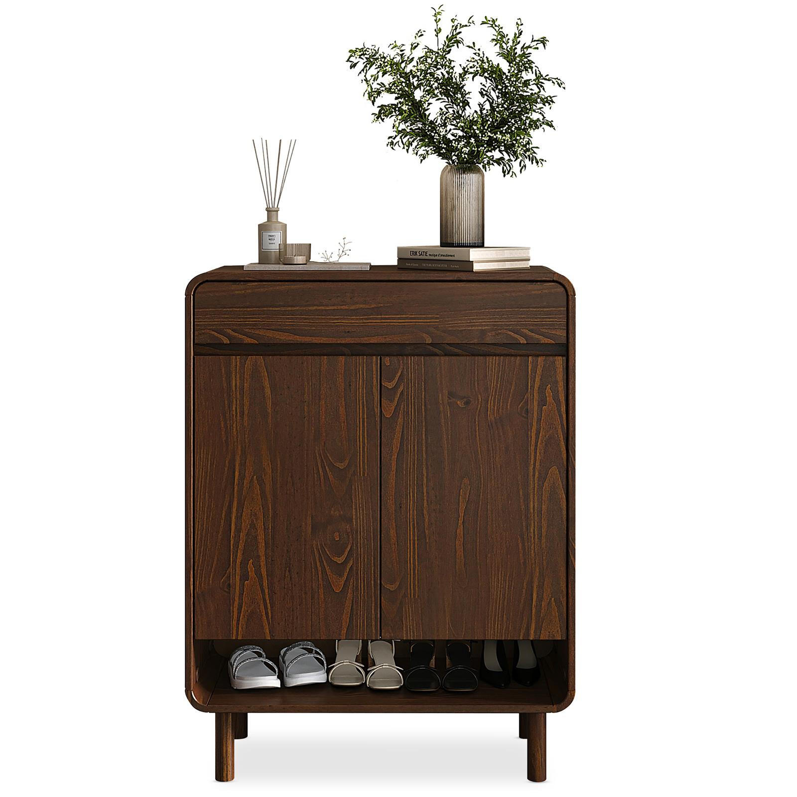 SCHUHSCHRANK JUAN nussbaum - Nussbaumfarben, Holz (79/104/37cm) - IDIMEX