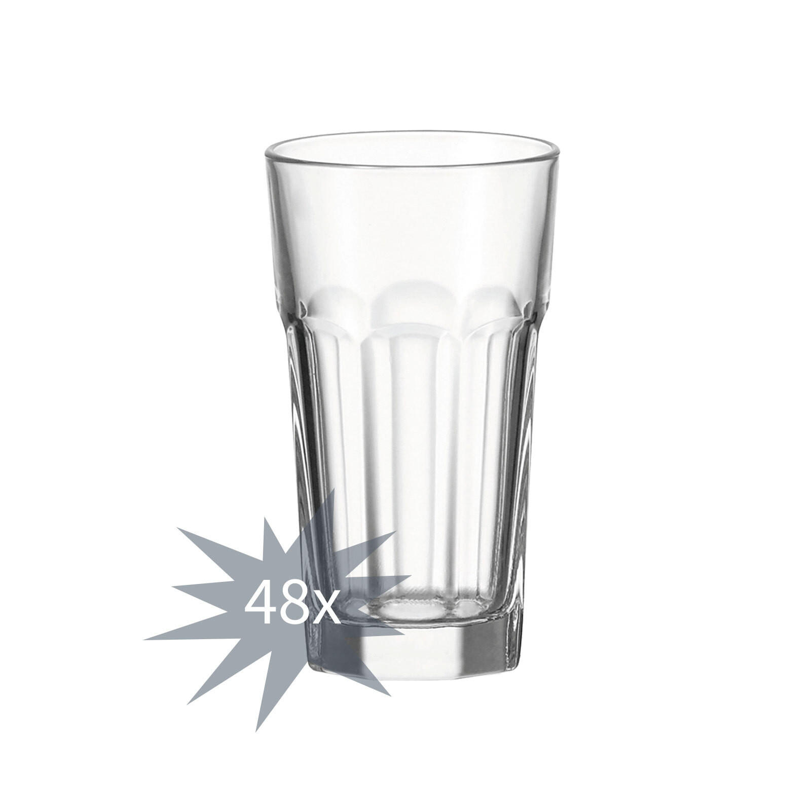 LONGDRINKGLÄSER Rock transparent 340 ml - Transparent, Glas (0.001L) - Leonardo Living