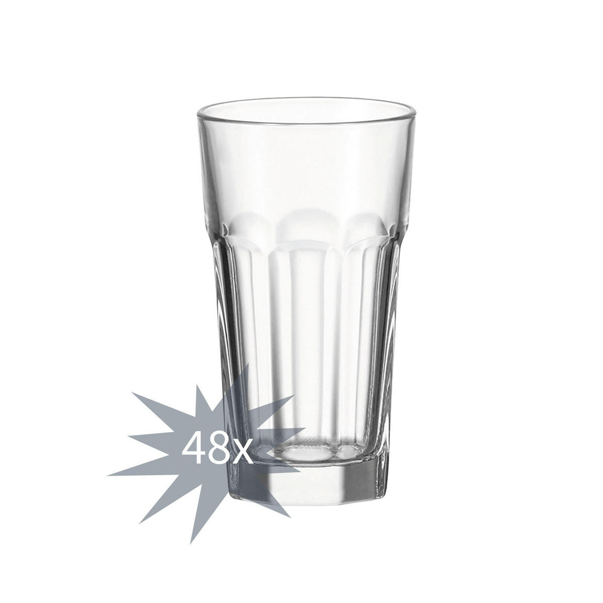 LONGDRINKGLÄSER Rock transparent 340 ml - Transparent, Glas (0.001L) - Leonardo Living