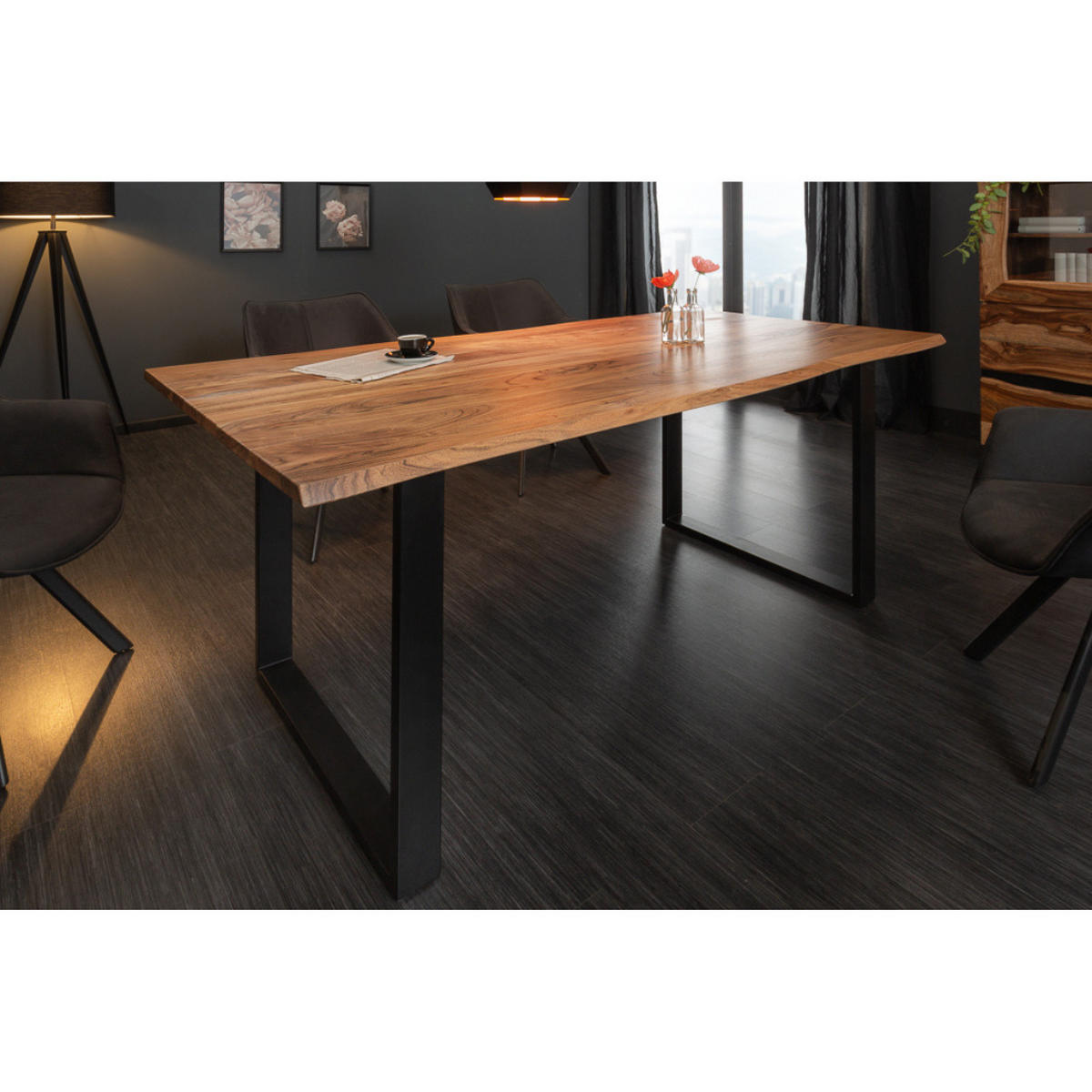 ESSTISCH MAMMUT Akazie 180cm - Braun, Holz (90/180/77cm) - riess-ambiente