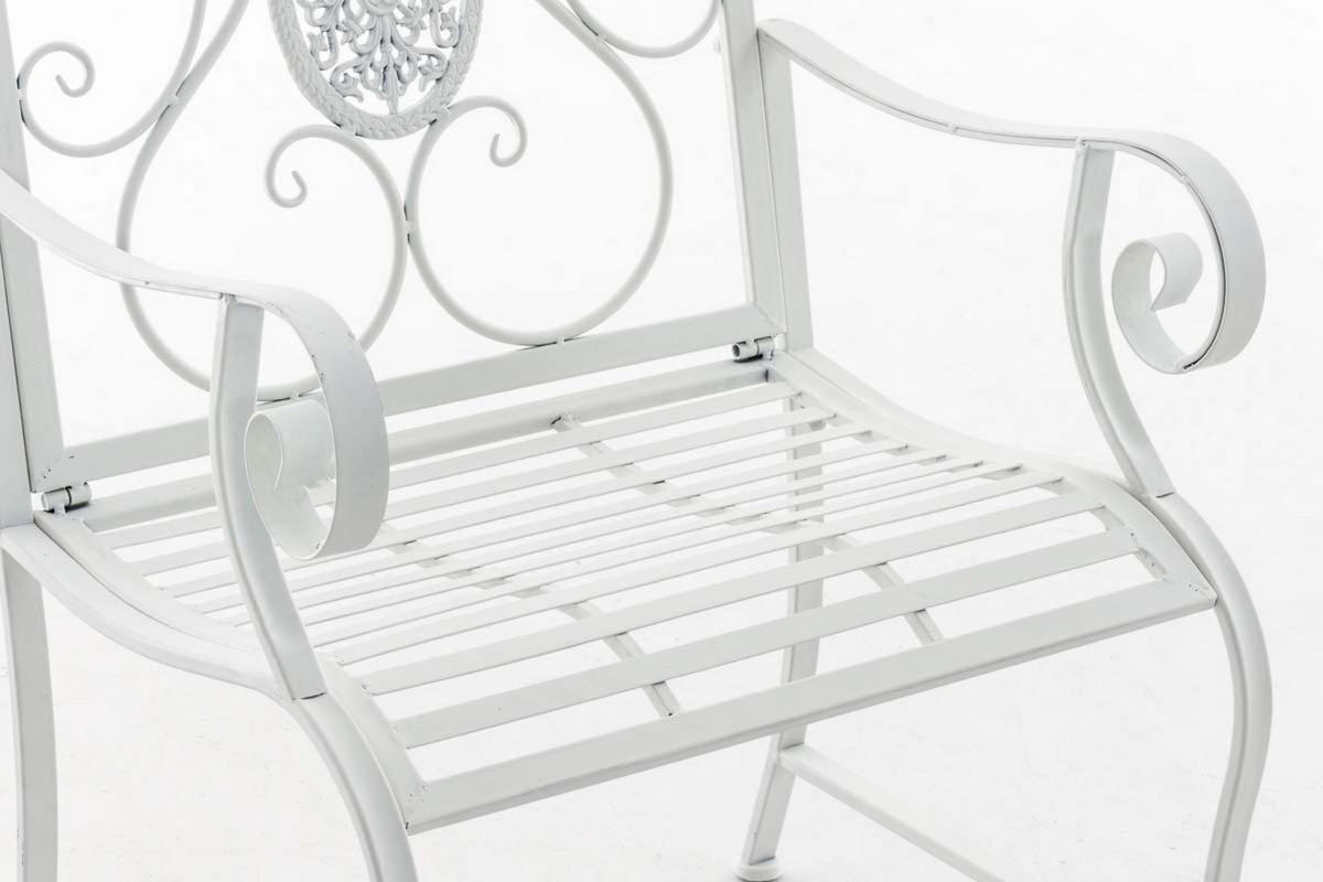 STUHL Pamela weiß - Weiß, Metall (62/94/53cm) - TPFGarden