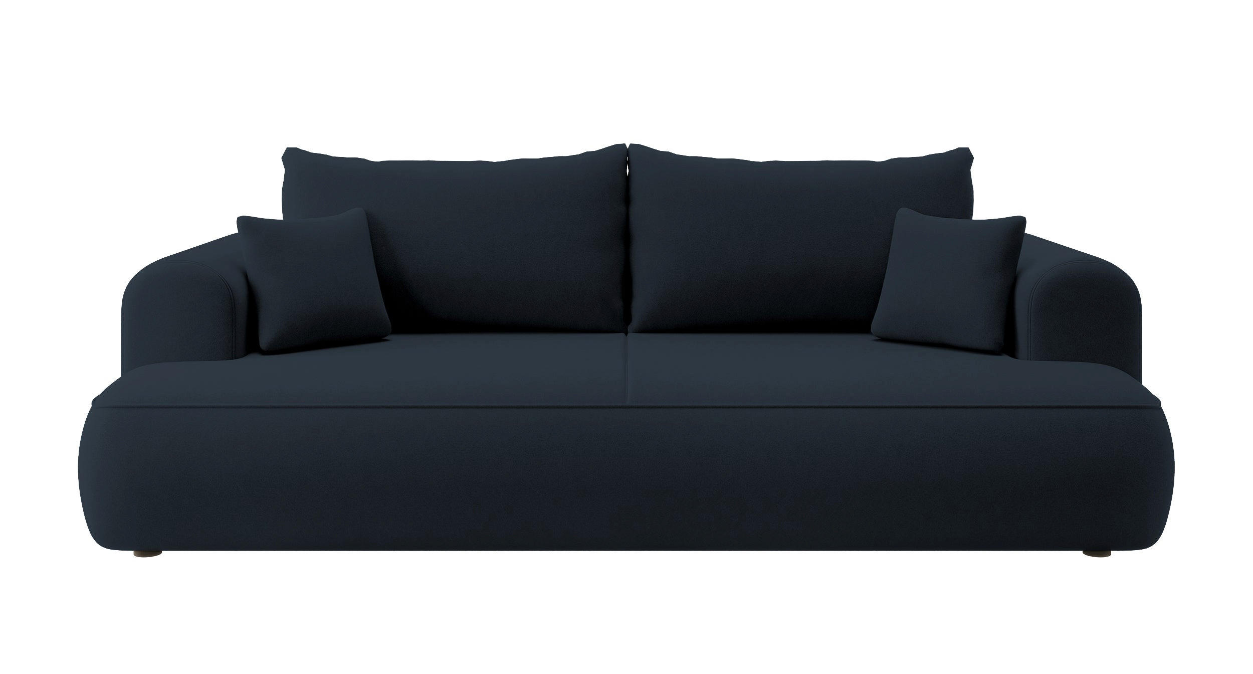 SCHLAFSOFA Ovo Dunkelblau Velours - Dunkelblau, Textil (250/101/110cm) - Selsey