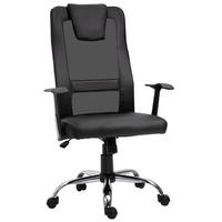 BÜROSTUHL in Schwarz 73x66x118 cm, höhenverstellbar mit Wippfunktion und Armlehnen - Schwarz, Kunststoff (66/118/73cm) - IVMEU