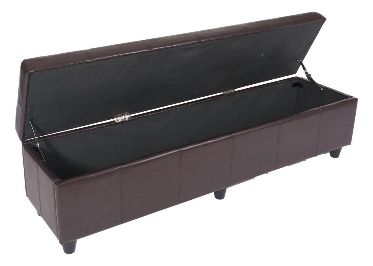 GARNITUR XXL Braun 5-teilig-Set - Braun, Leder (48/90/56cm) - MCW