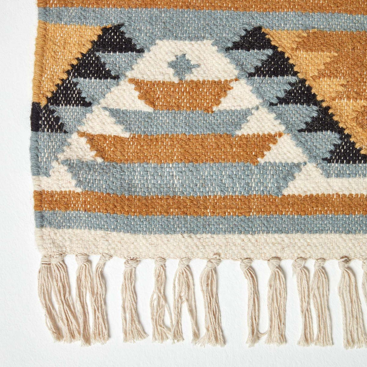 KELIM-TEPPICHLÄUFER Agra handgewebt 66/200 cm - Multicolor, Textil (66/200cm) - Homescapes