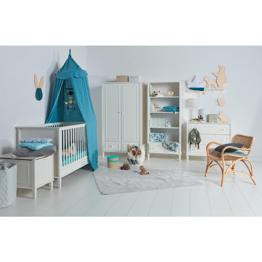 Thumbnail - Raumhirsch Furniture Gitterbett, Weiß, Holzwerkstoff, 70x140 cm, Babymöbel, Babybetten, Gitterbett