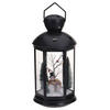 LATERNE 43 cm - Schwarz/Weiß, Kunststoff (21.5/43/21.5cm) - Home Styling Collection