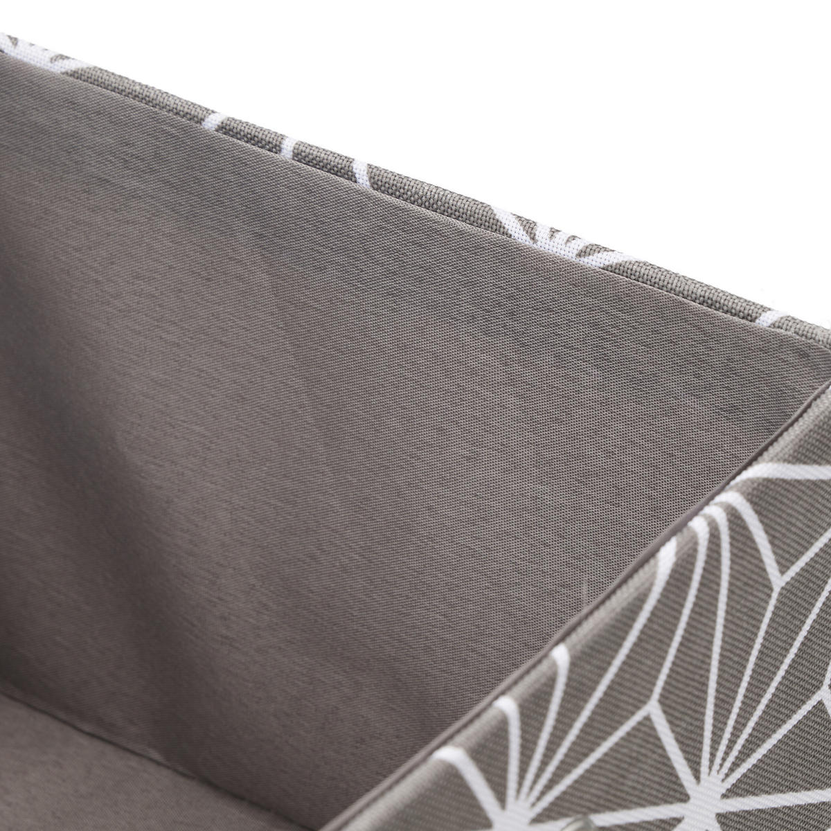 2XAUFBEWAHRUNGSBOX - Grau, Papier/Textil (20/16/25cm) - Relaxdays