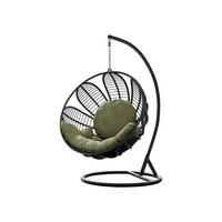 HÄNGESESSEL Floressa - Grün, Metall (106/195/105cm) - MIRJAN24