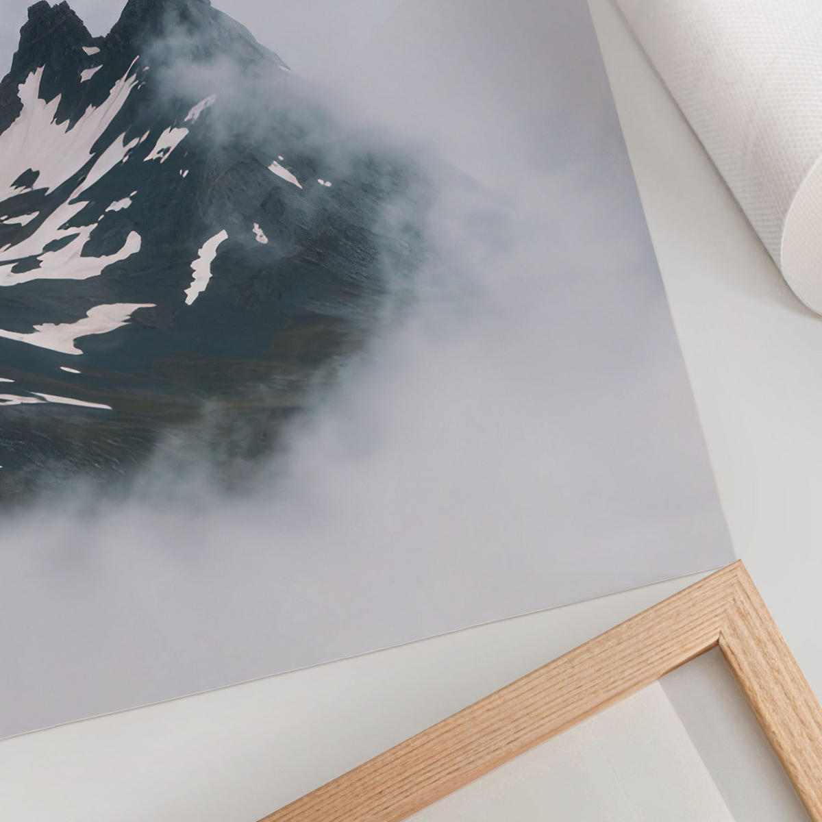 POSTER - 42x59 cm - Lunori - Bergpanorama - Grau, Textil (42/59/0.1cm) - TULUP