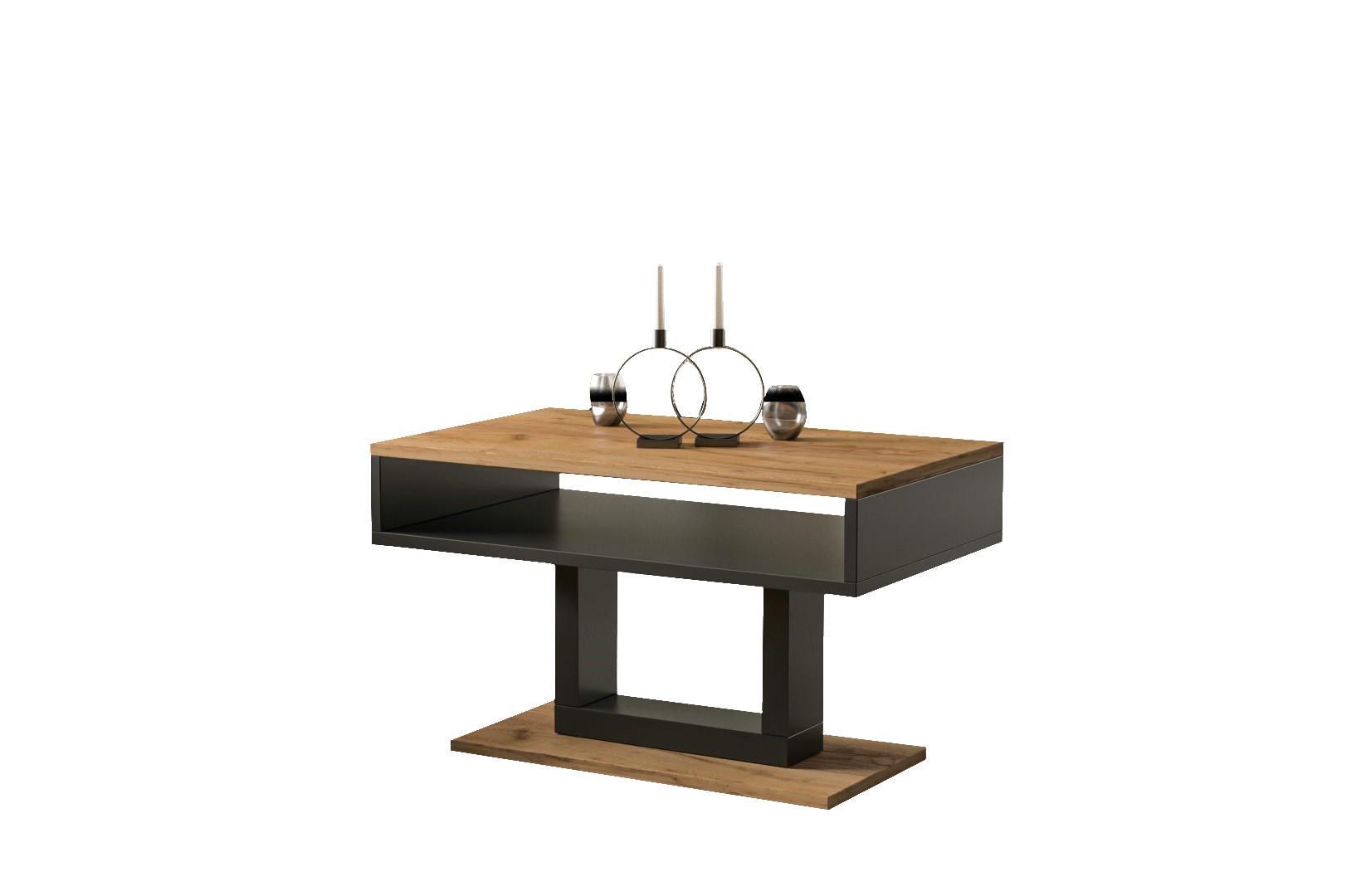 Endo-Moebel Couchtisch Eiche 60x58x100 cm