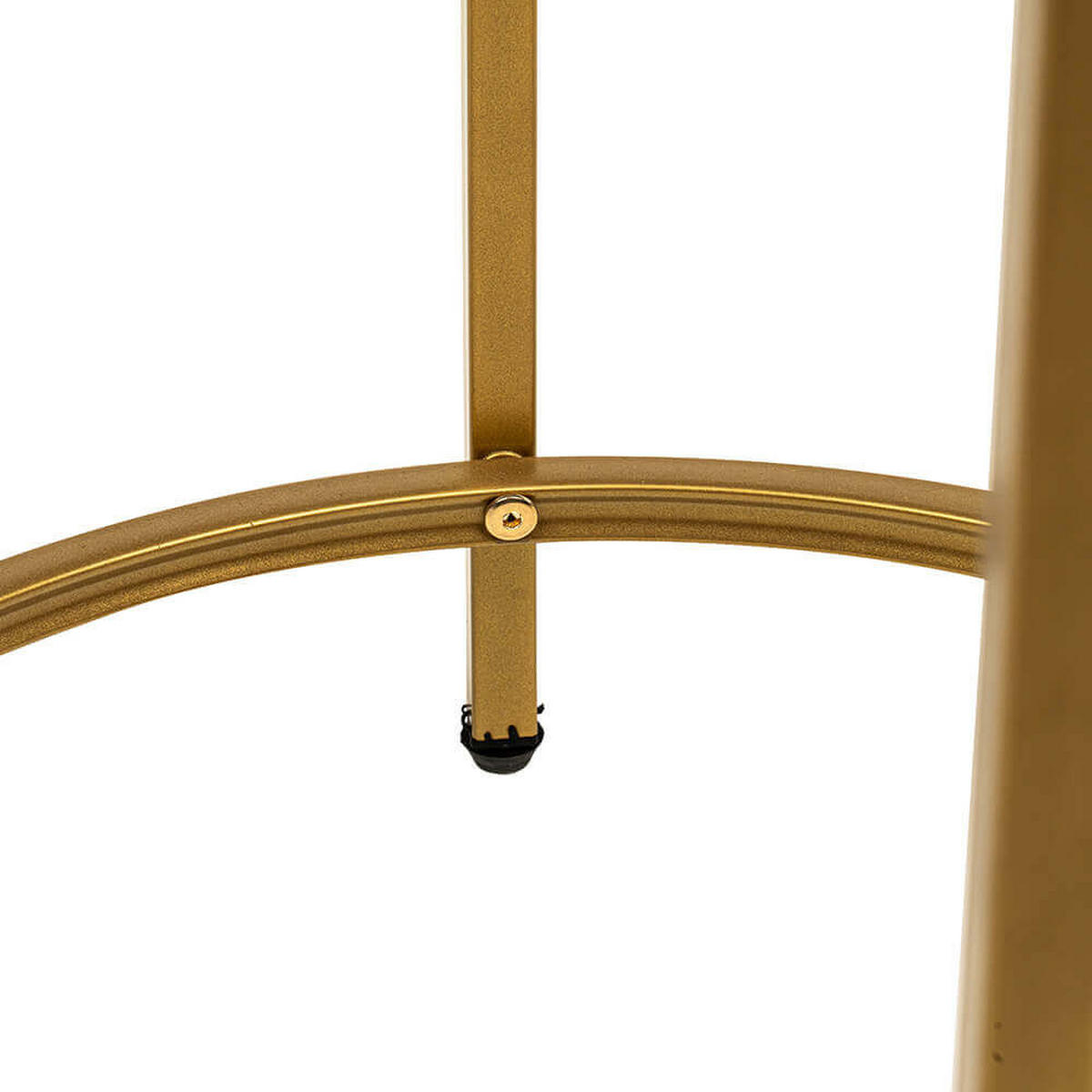 BEISTELLTISCH MASEI - Goldfarben, Glas/Metall (50/50/55cm) - Home Deluxe