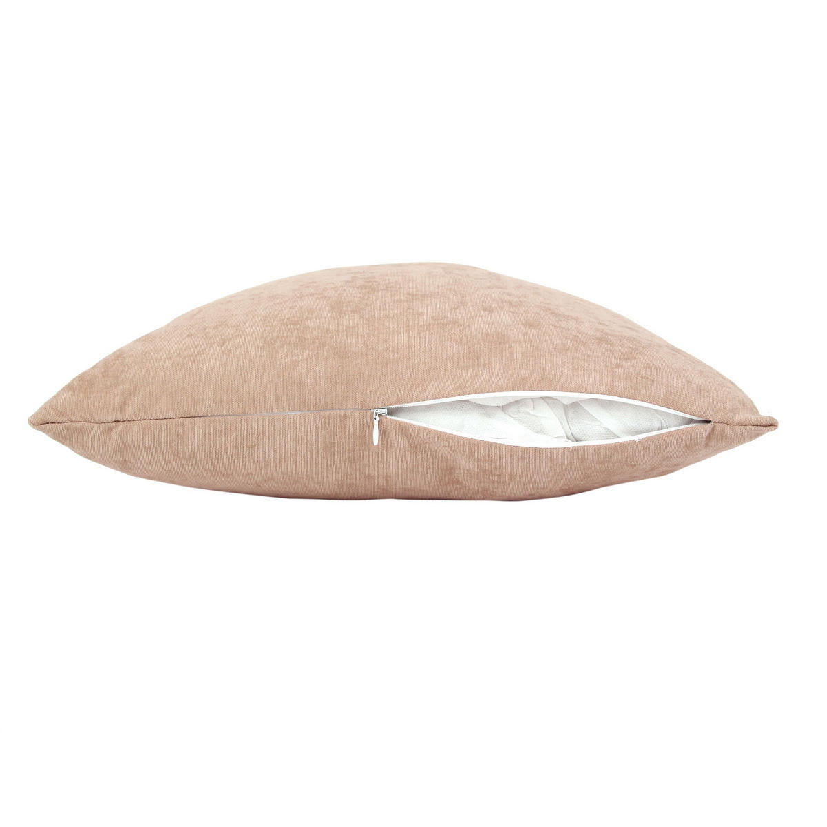 DEKOKISSEN Uni Cappuccino 45x45 cm mit Füllung - Braun, Textil (45/45cm) - Deco-Raum