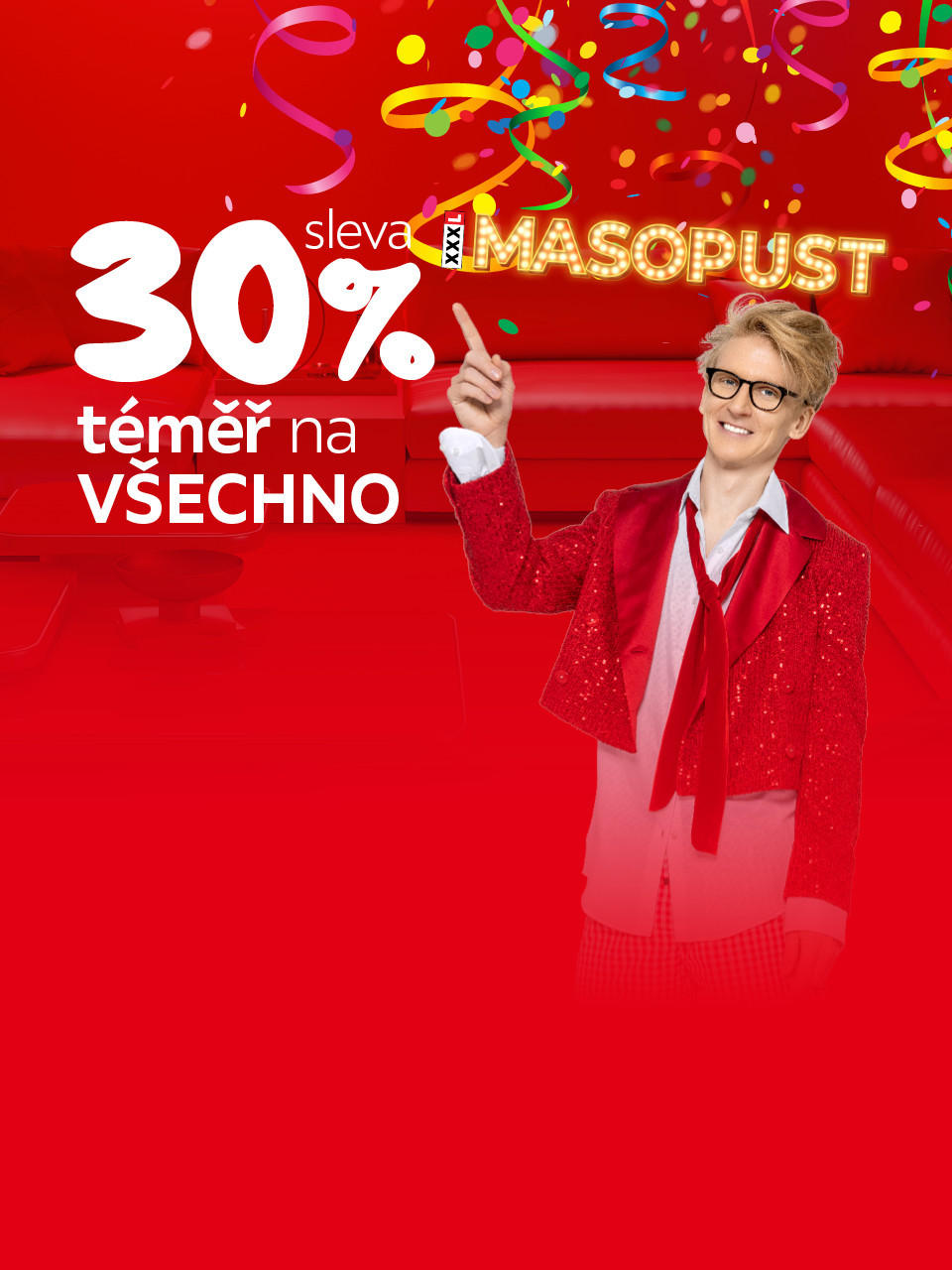 Sleva 30 % na téměř na vše - Masopust