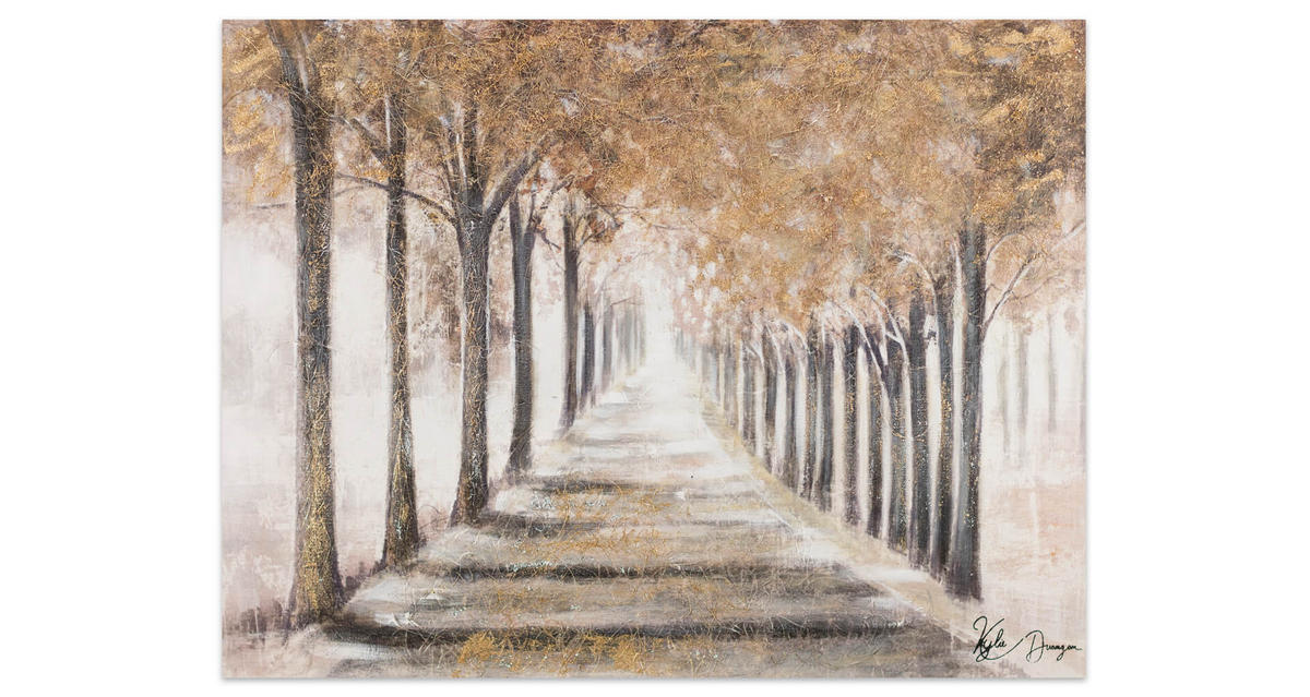 ACRYLBILD HANDGEMALT 100/75 cm - Beige, Holz/Textil (100/75cm) - KUNSTLOFT