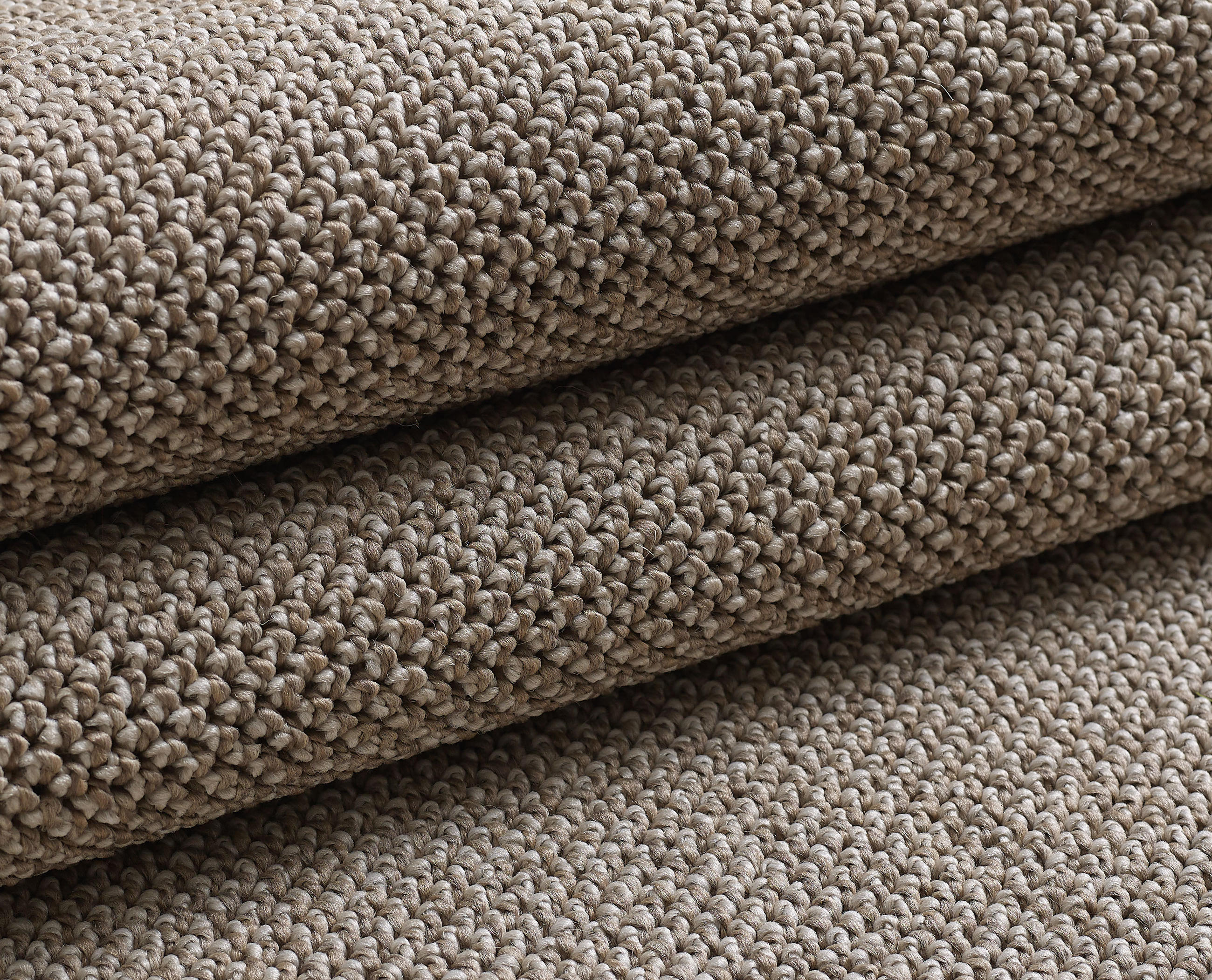 TEPPICH Kurzflor Flachgewebe Uni-Design Polypropylen Wohnzimmer Braun Rund 200x200 - Braun, Textil (200/200cm) - KADIMA DESIGN