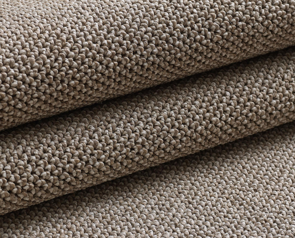 TEPPICH Kurzflor Flachgewebe Uni-Design Polypropylen Wohnzimmer Braun Läufer 80x250 - Braun, Textil (80/250cm) - KADIMA DESIGN